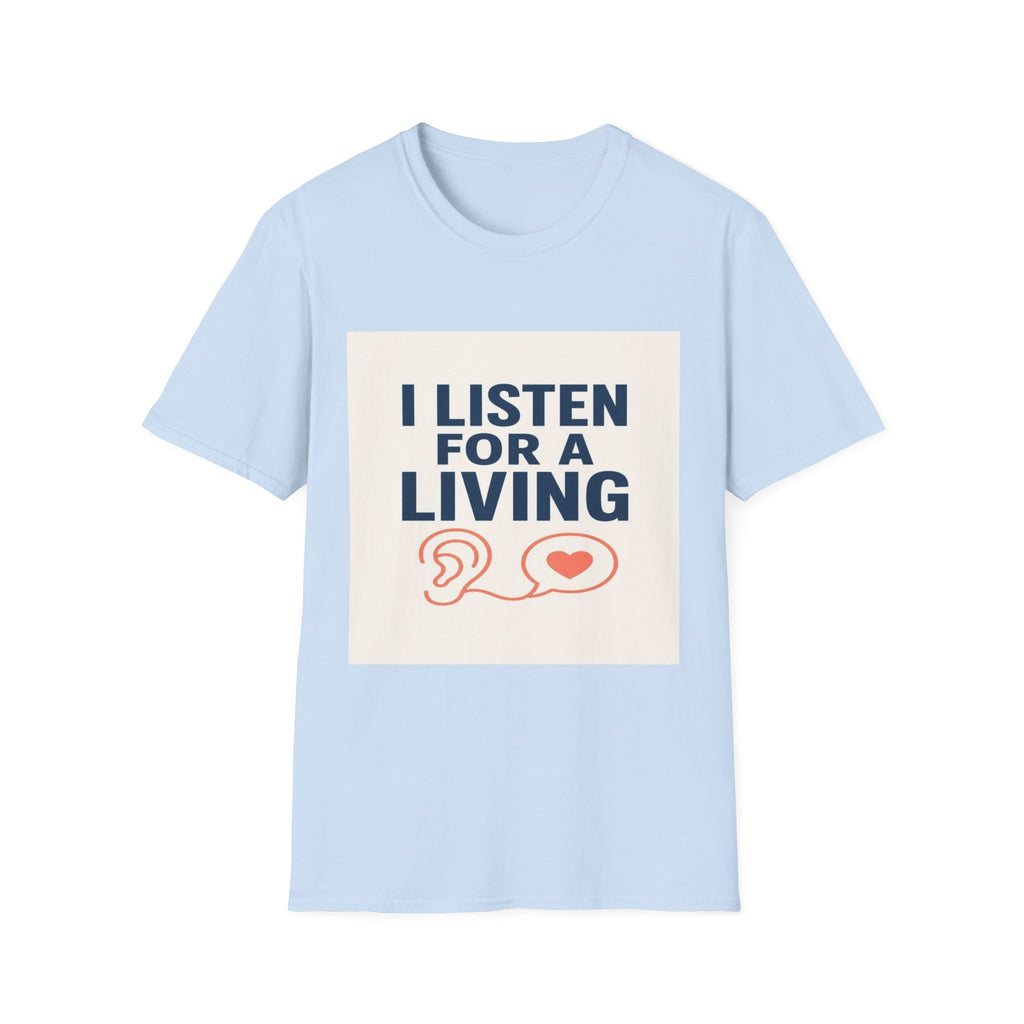 Bold Text And Minimalist Ear Illustration In Modern Design- Graphic Tees