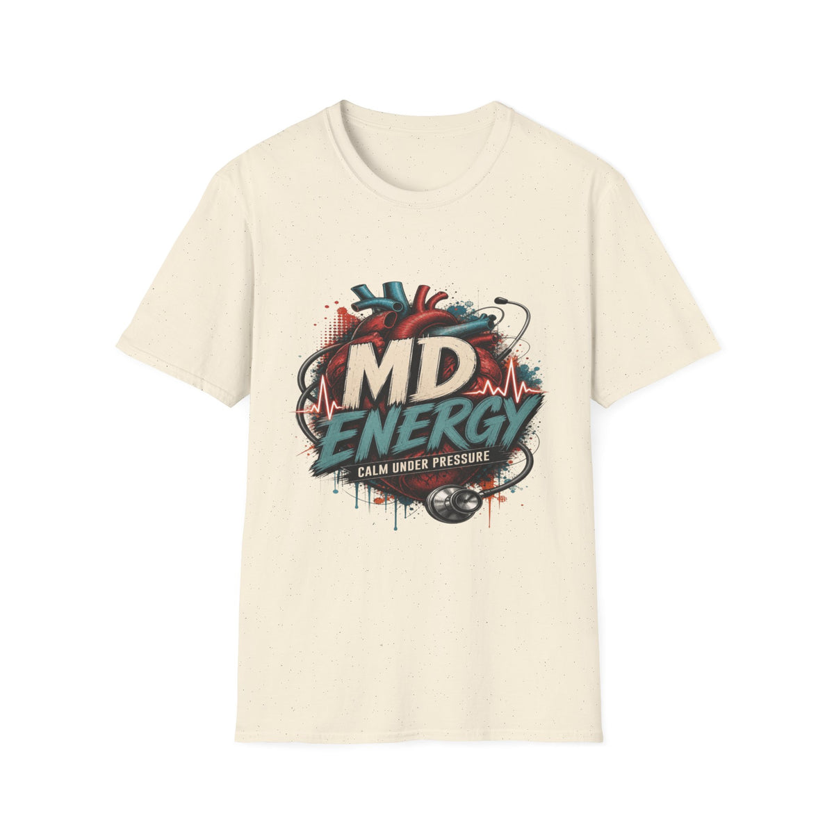 Bold MD Energy Graphic With Anatomical Heart Design- Graphic Tees