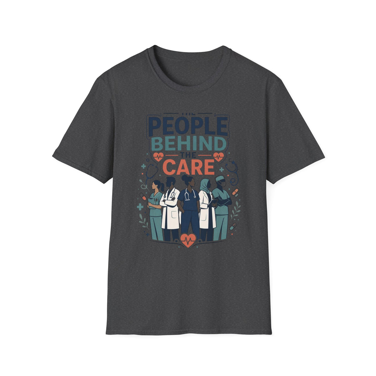 Modern T Shirt Design Celebrating Healthcare Professionals' Dedication