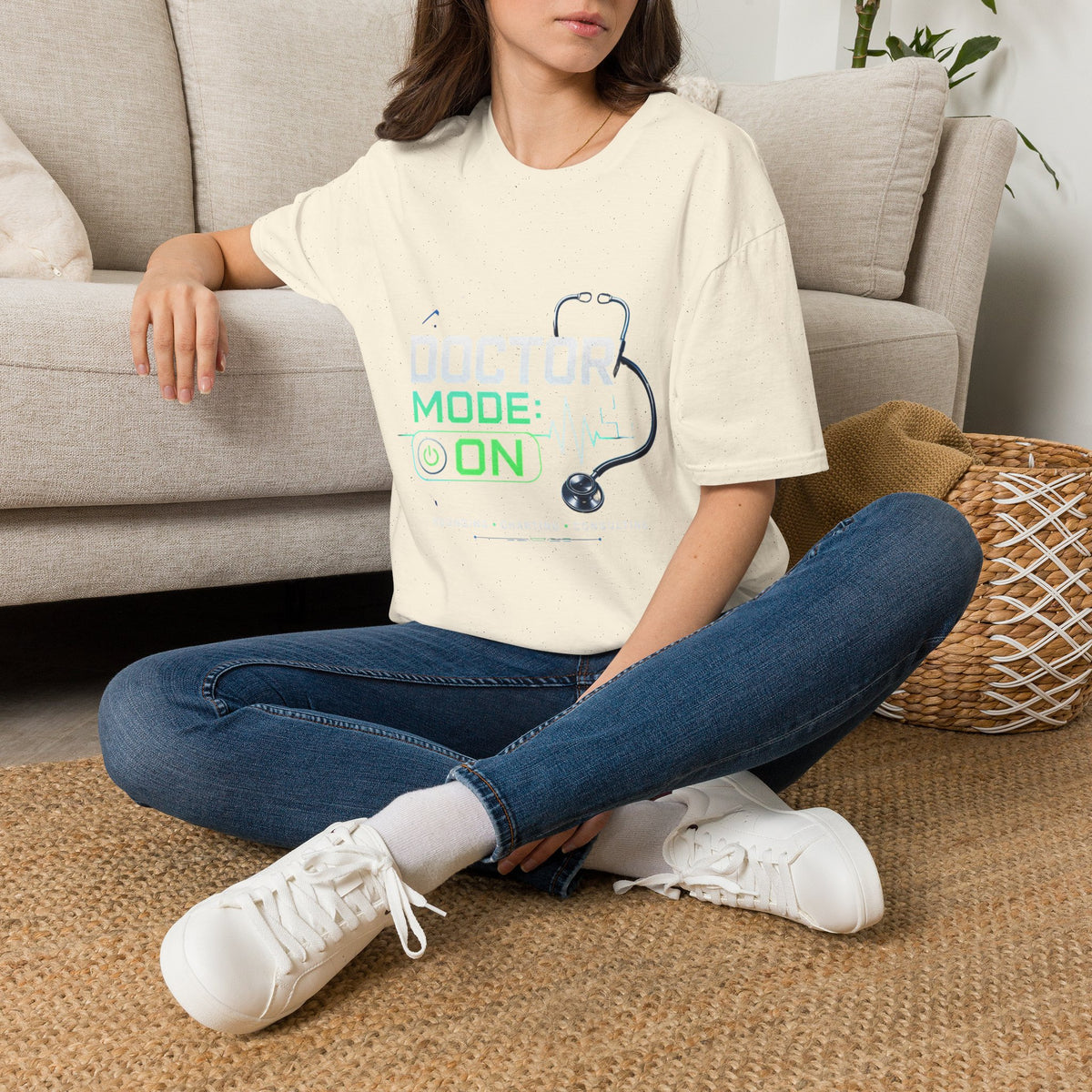 Modern Graphic T Shirt Design Featuring Doctor Mode Text