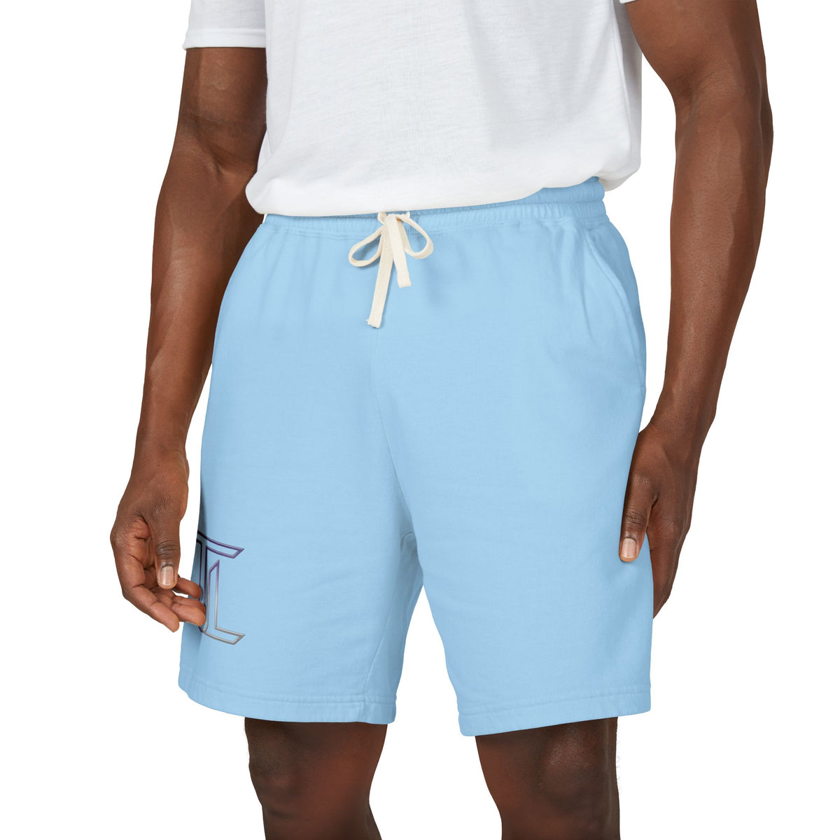 Fleece Sweat Shorts — Minimal Logo Garment-Dyed Lounge Shorts