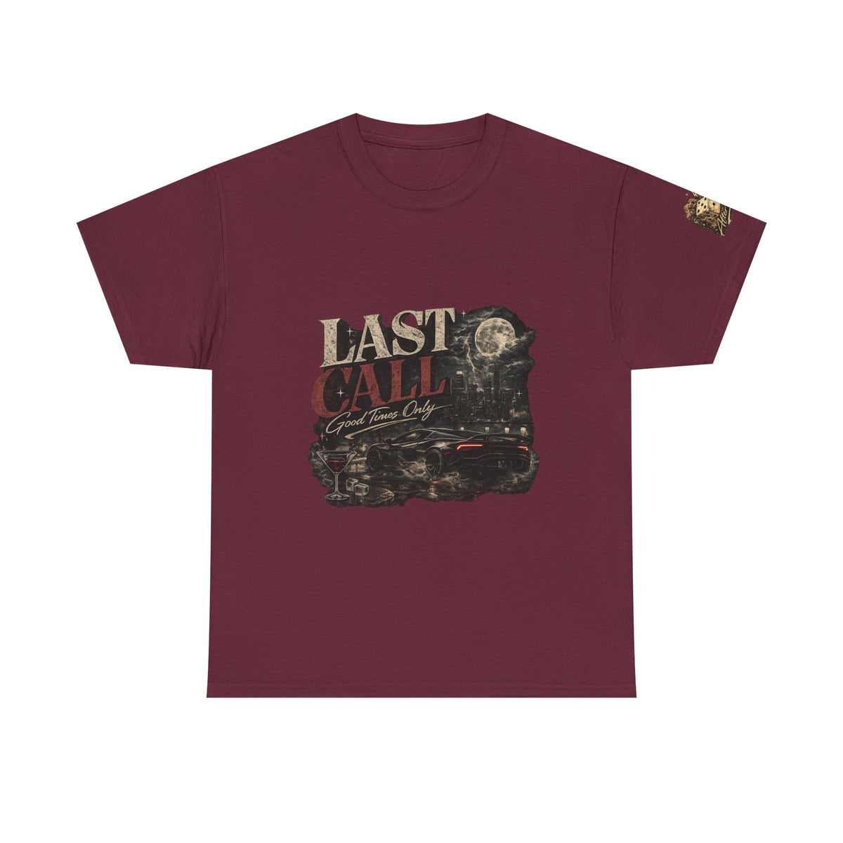 Last Call Graphic Tee — Vintage Bar Nightlife T‑Shirt
