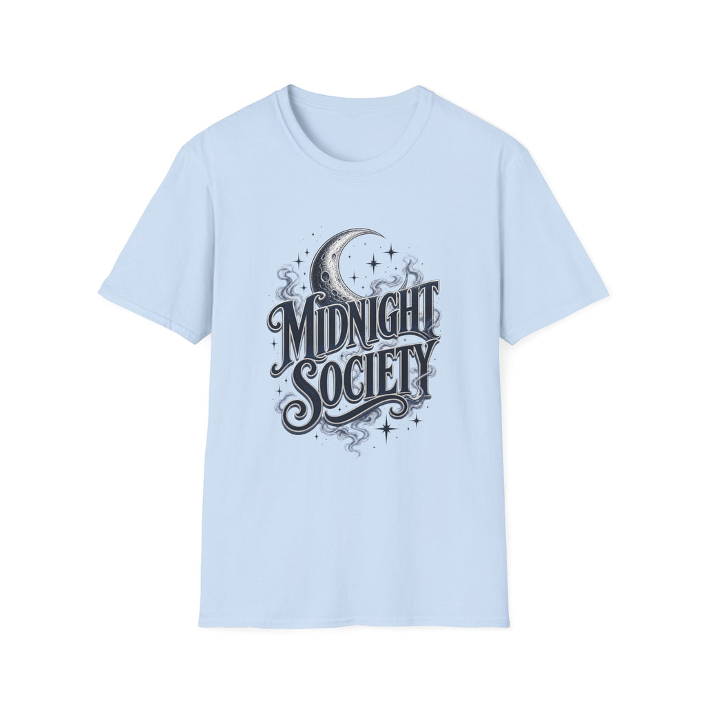 Midnight Society T-Shirt — Vintage Moon & Stars Graphic Tee
