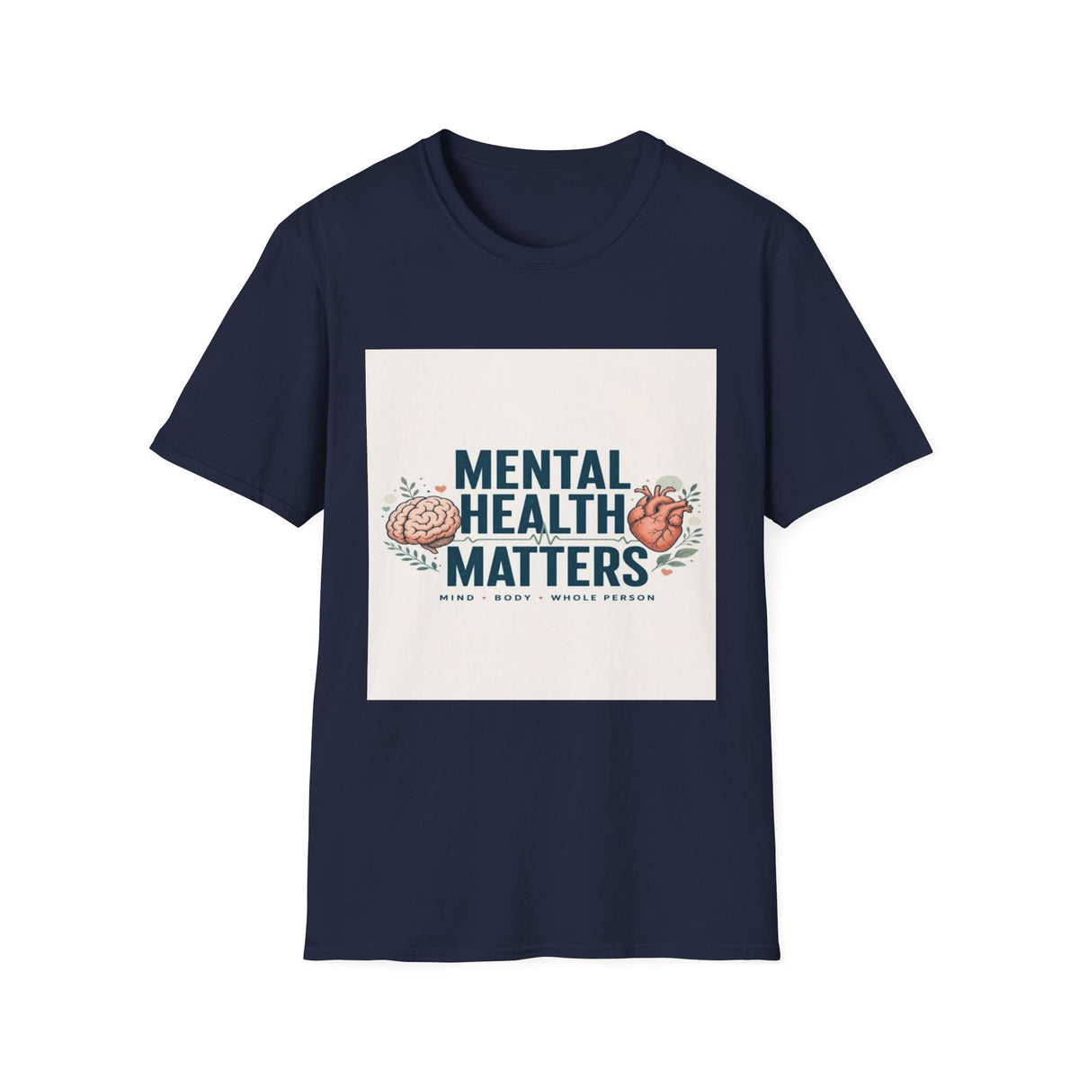 Bold Typography Design Emphasizing Mental Health Awareness- Graphic Tees