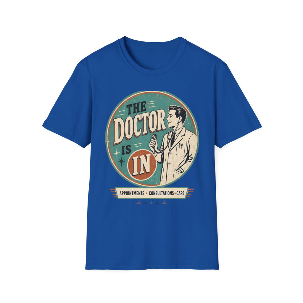 Vintage 1950s Doctor Office Graphic With Classic Badge