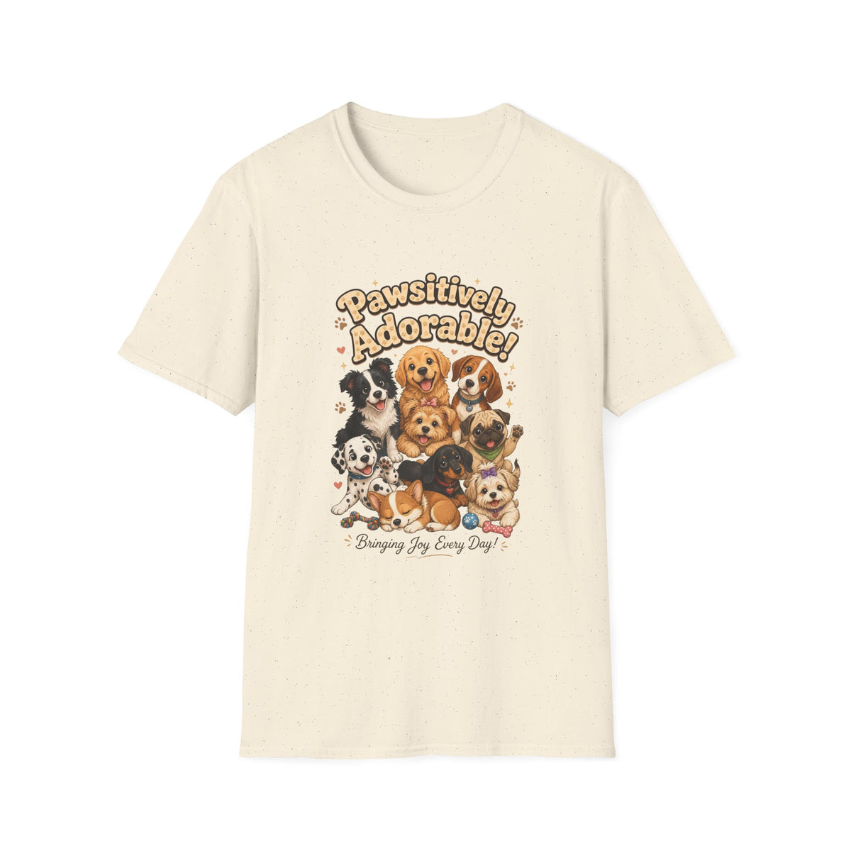 Pawsitively Adorable! Dog Lover T-Shirt — Cute Puppies Graphic Tee