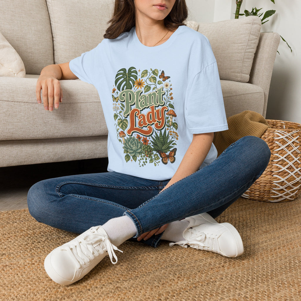 Plant Lady T-Shirt — Vintage Botanical Graphic Tee for Plant Lovers