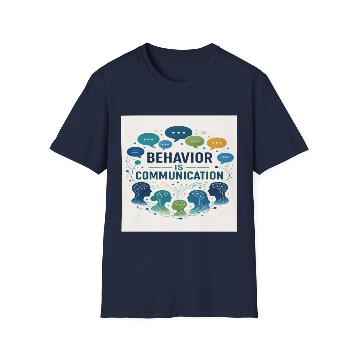 T-shirt Design Featuring Bold Phrase Surrounded By Colorful Speech Bubbles- Graphic Tees