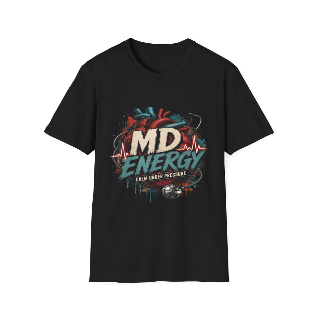 Bold MD Energy Graphic With Anatomical Heart Design- Graphic Tees