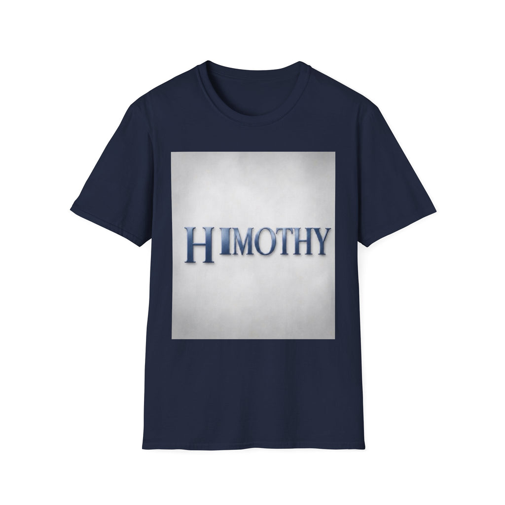 Timothy Name Graphic T-Shirt — 'HIMOTHY' Vintage Lettering Tee