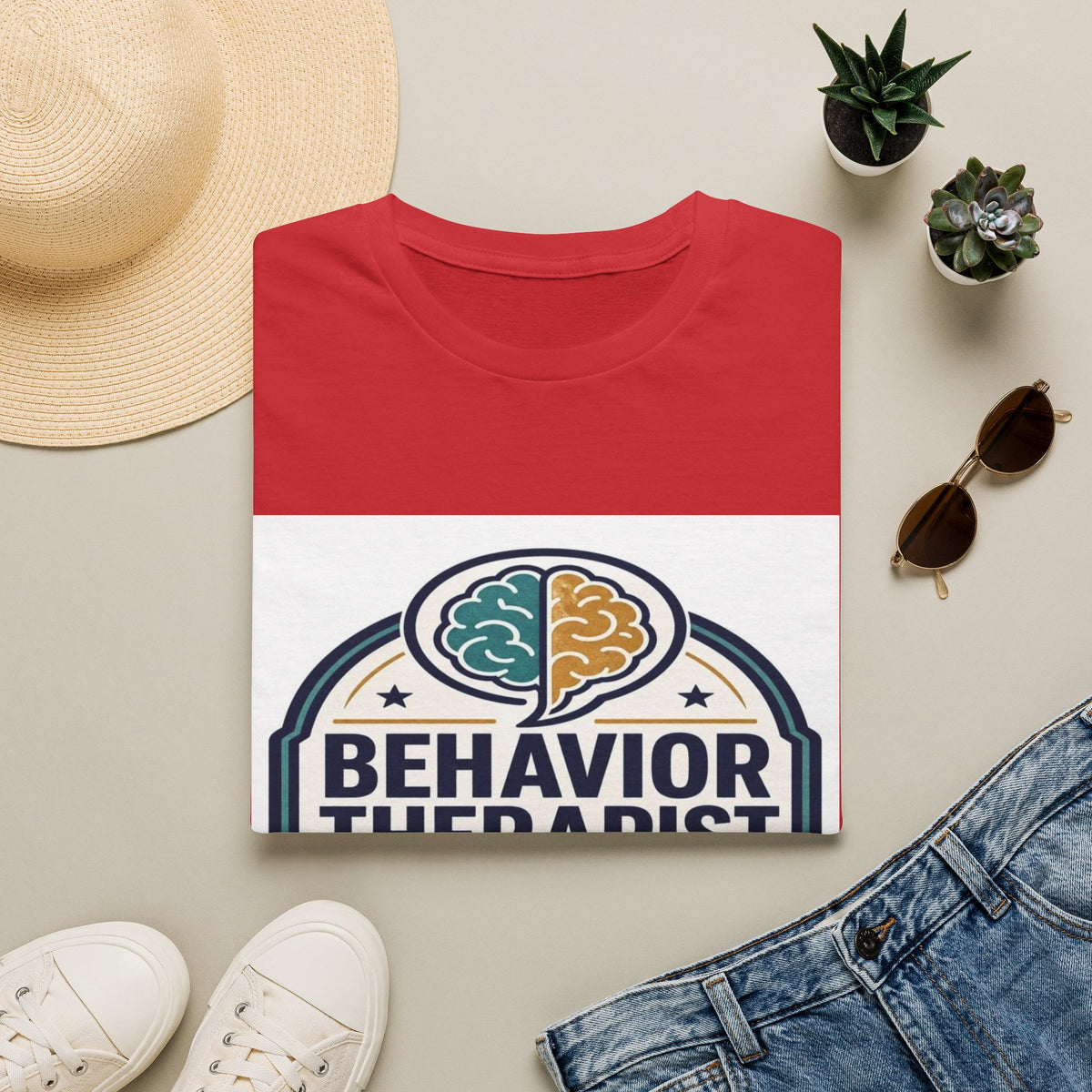 Bold Professional Badge Design For Behavior Therapist- Graphic Tees