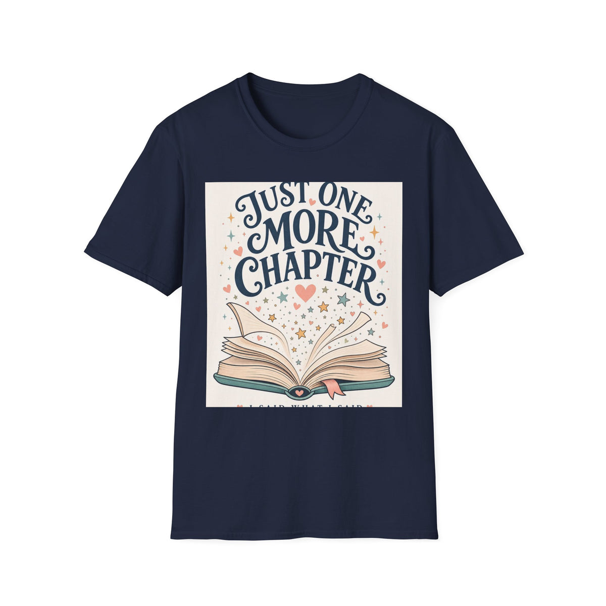 Open Book Turning Into Stars And Hearts With Text Design