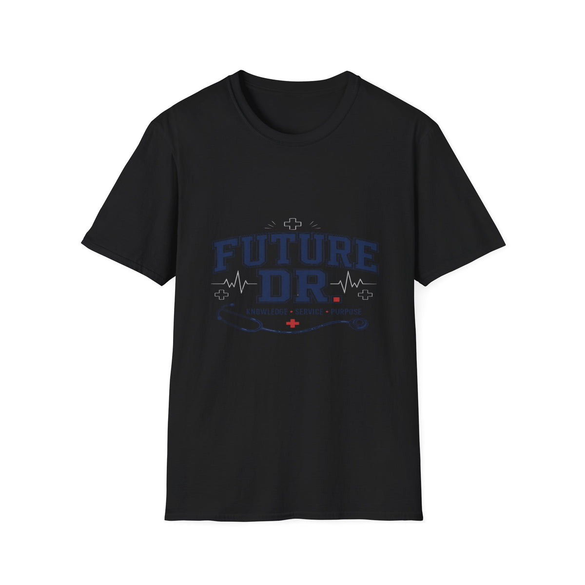 Collegiate T-shirt Design With Future Dr Text And Medical Accents- Graphic Tees