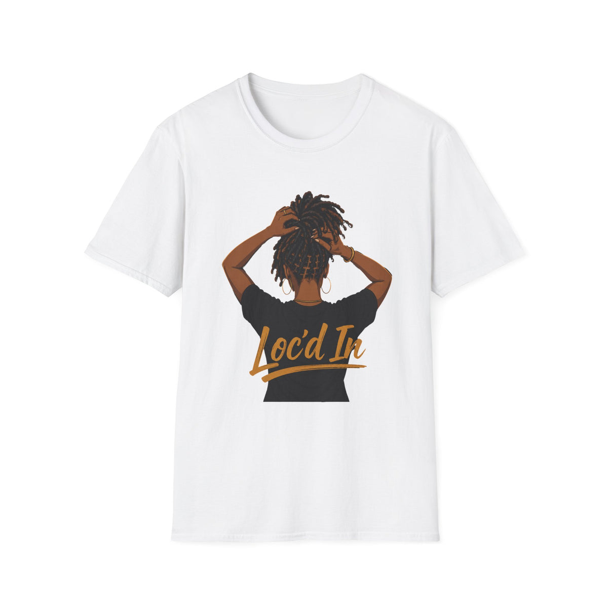 Loc'd In Graphic T-Shirt — 'Lock'd In' Natural Hair Afro Pride Tee