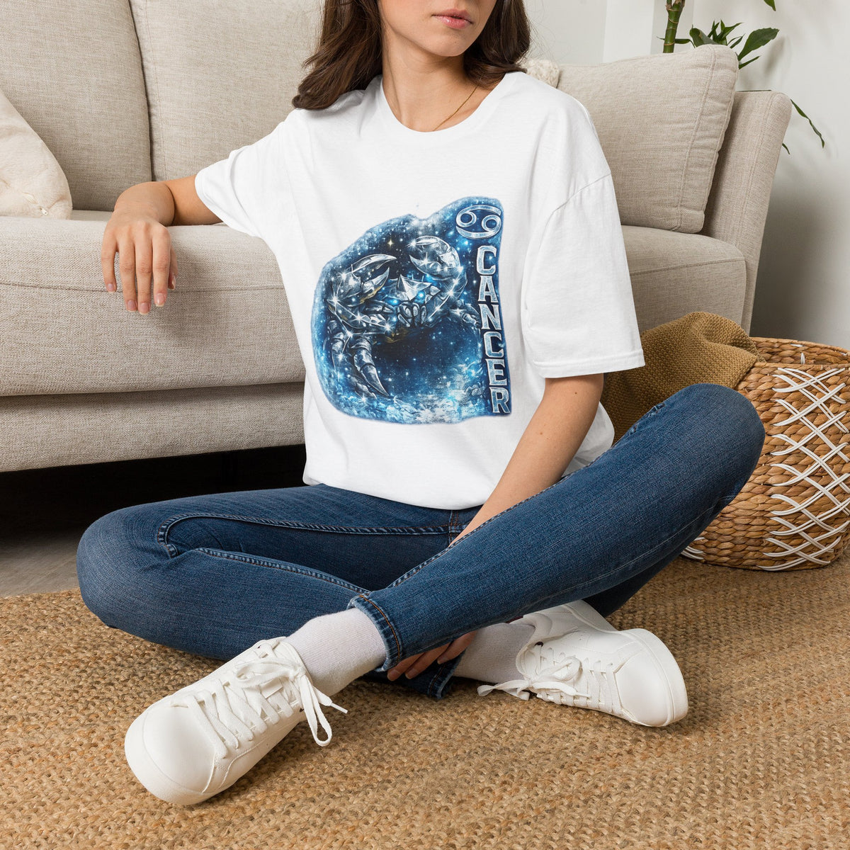 Cancer Zodiac T-Shirt — Cosmic Crab Astrology Tee