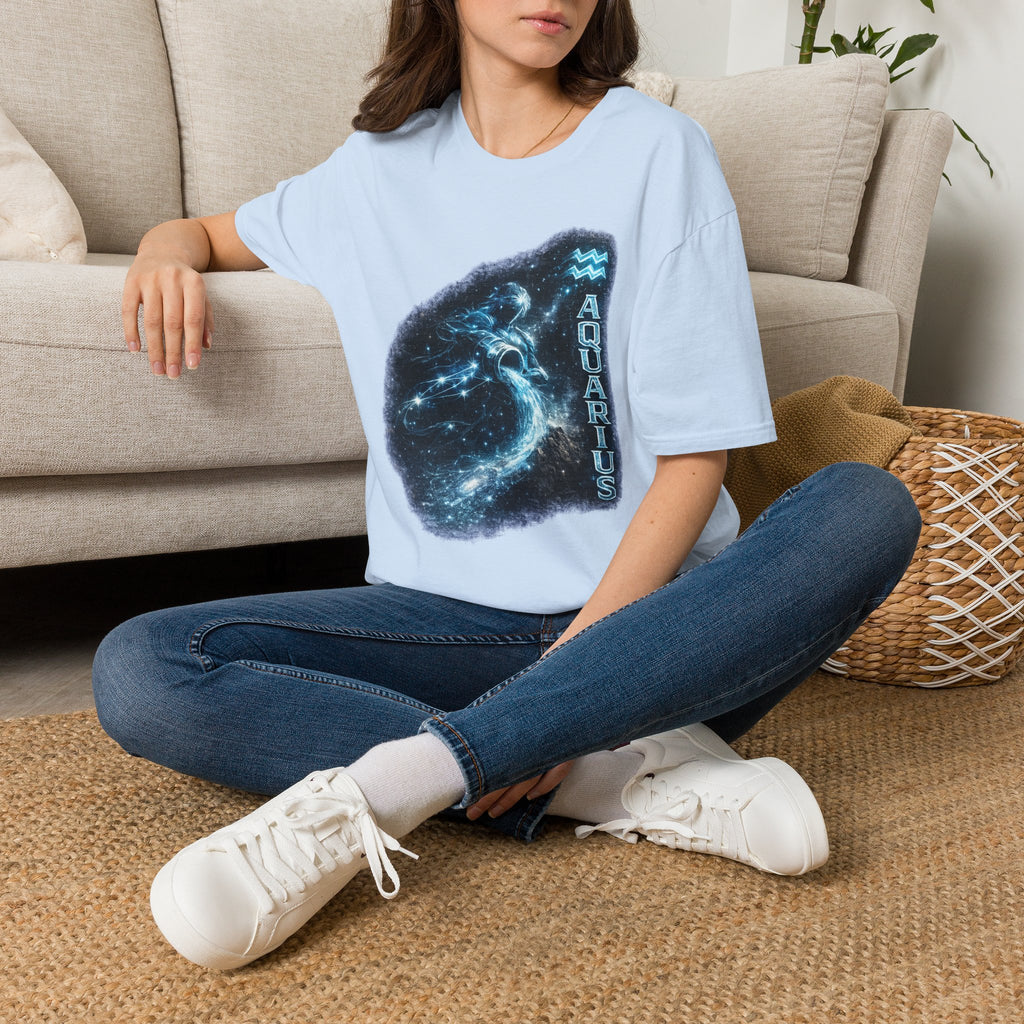 Aquarius Constellation T-Shirt — Zodiac Starry Water-Bearer Tee