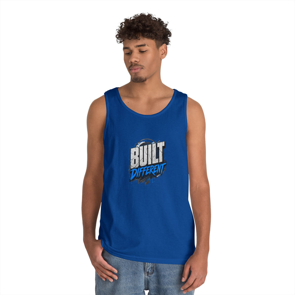 Built Different Tank Top – Graphic Motivational Workout Tee