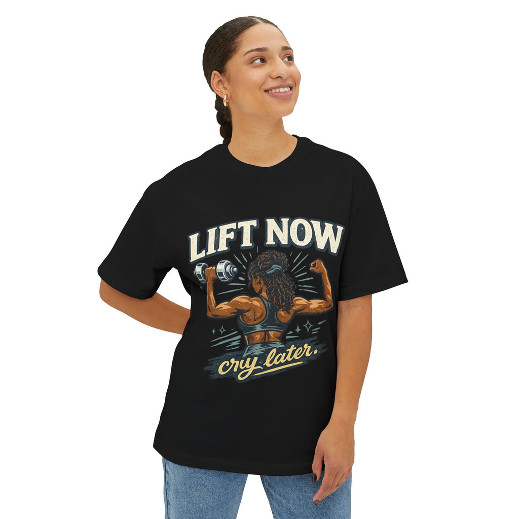 Lift Now Cry Later Tee — Women’s Fitness Graphic T-Shirt