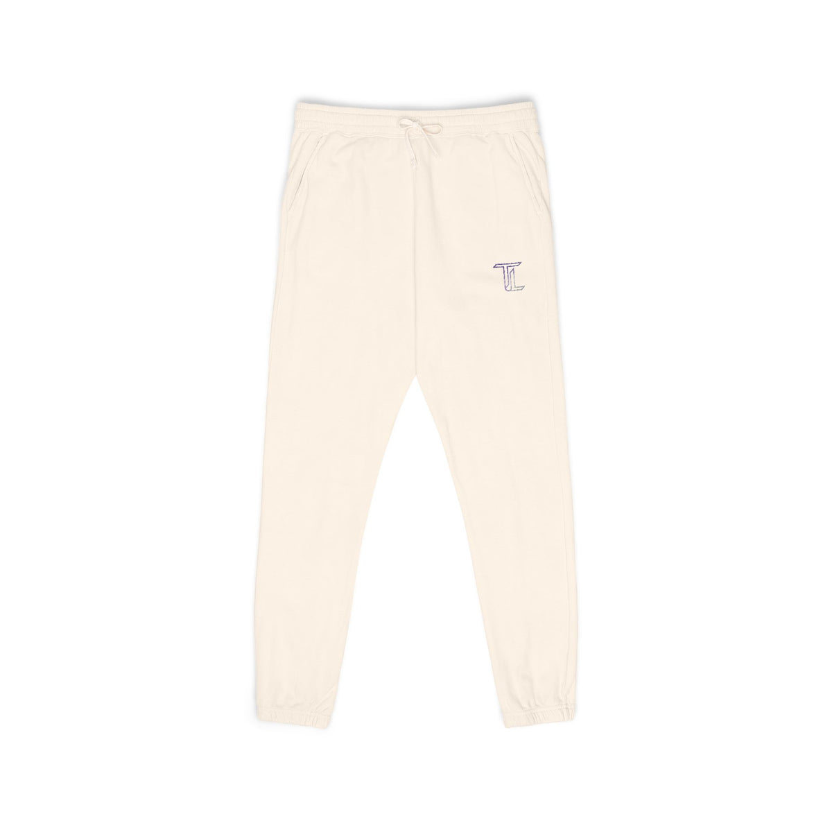 Midnight Motion Sweatpants — Small Lavender Skull Accent