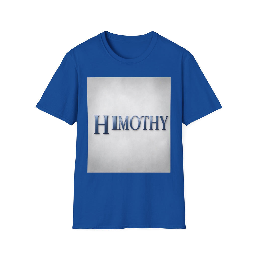 Timothy Name Graphic T-Shirt — 'HIMOTHY' Vintage Lettering Tee