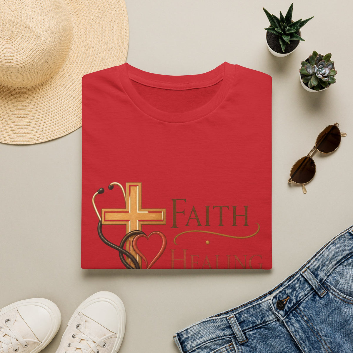 Elegant Typography Featuring Inspirational Healthcare Symbols