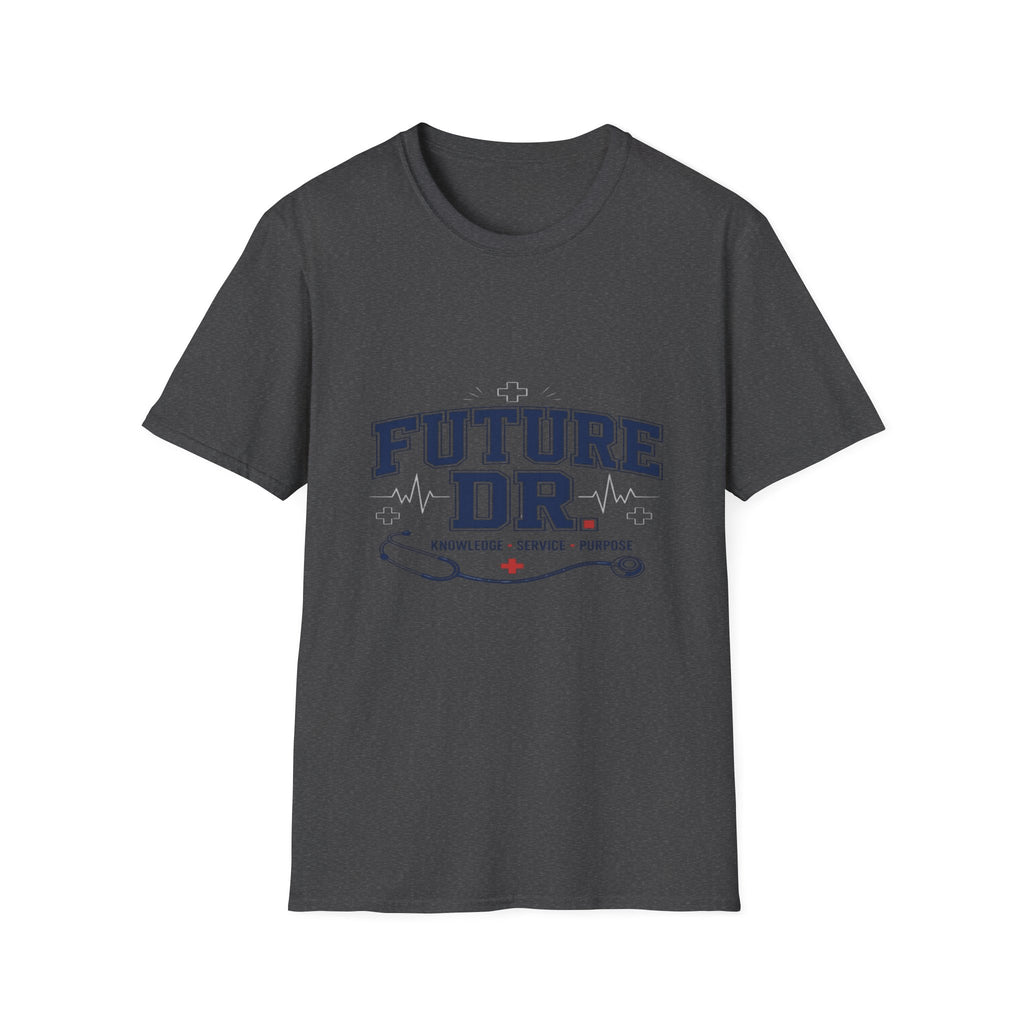 Collegiate T-shirt Design With Future Dr Text And Medical Accents- Graphic Tees