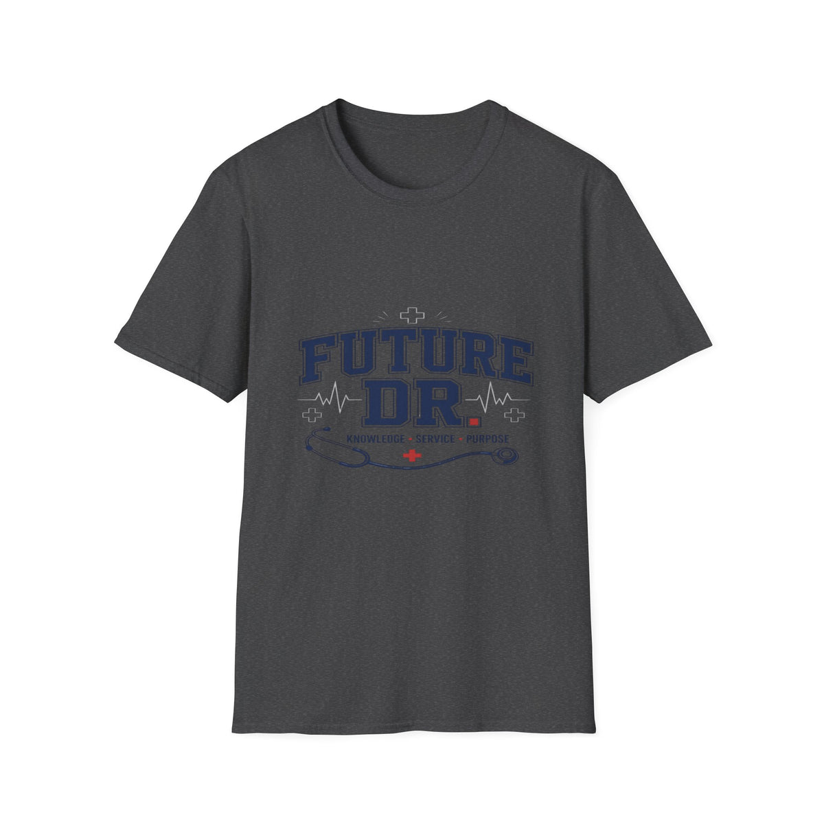 Collegiate T-shirt Design With Future Dr Text And Medical Accents- Graphic Tees