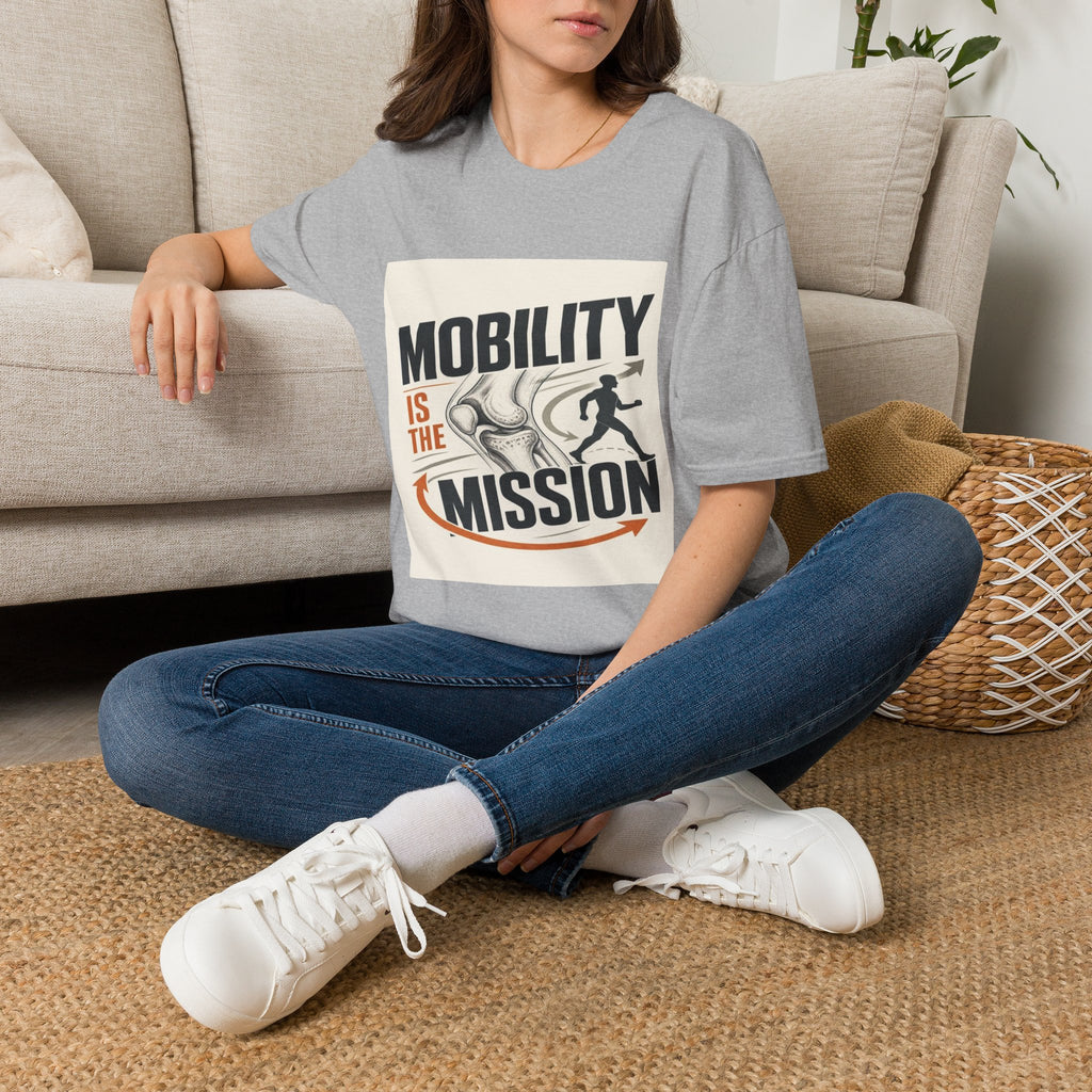 Bold Typography And Anatomical Illustration Representing Mobility Mission- Graphic Tees