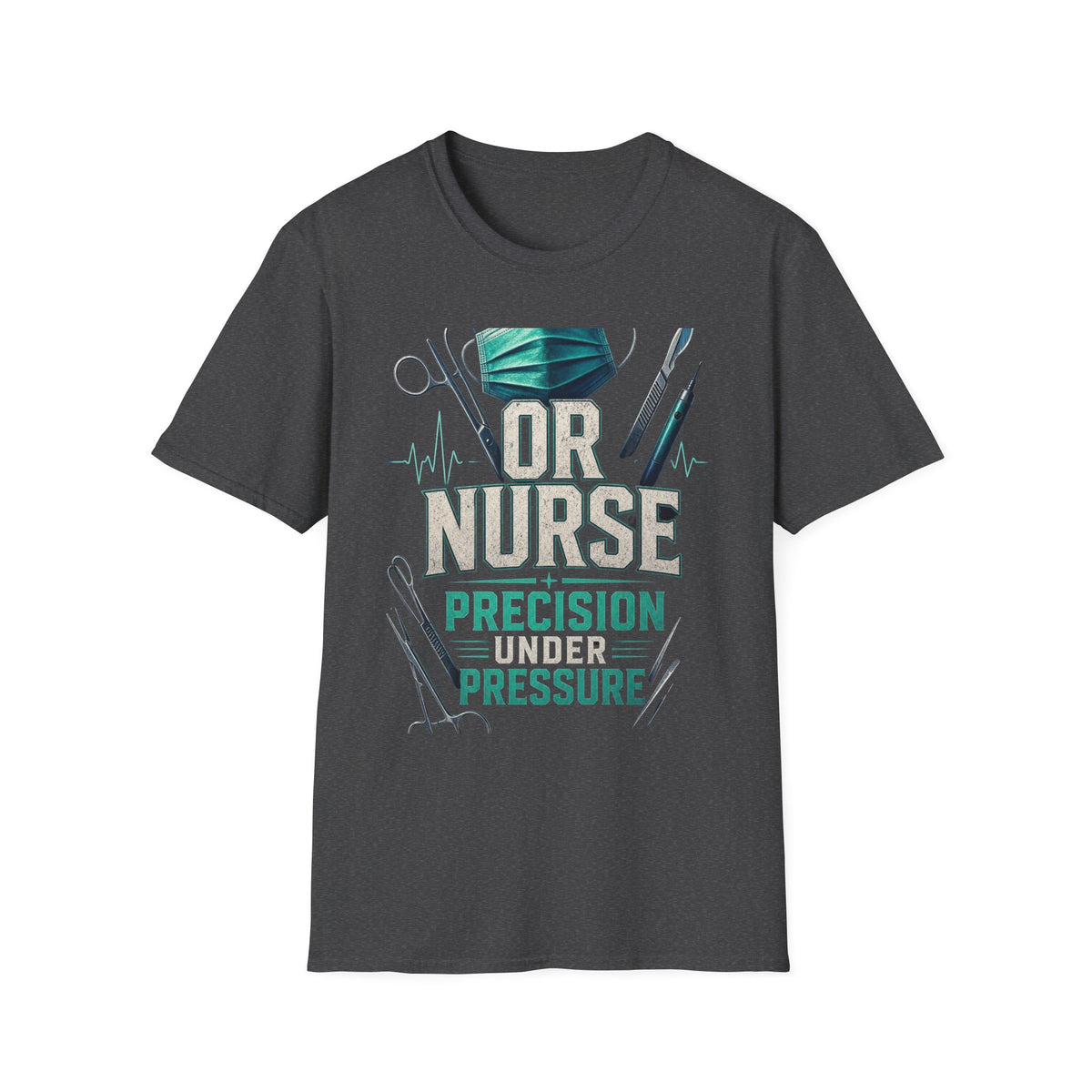 Bold Typography T Shirt Design For OR Nurse Theme