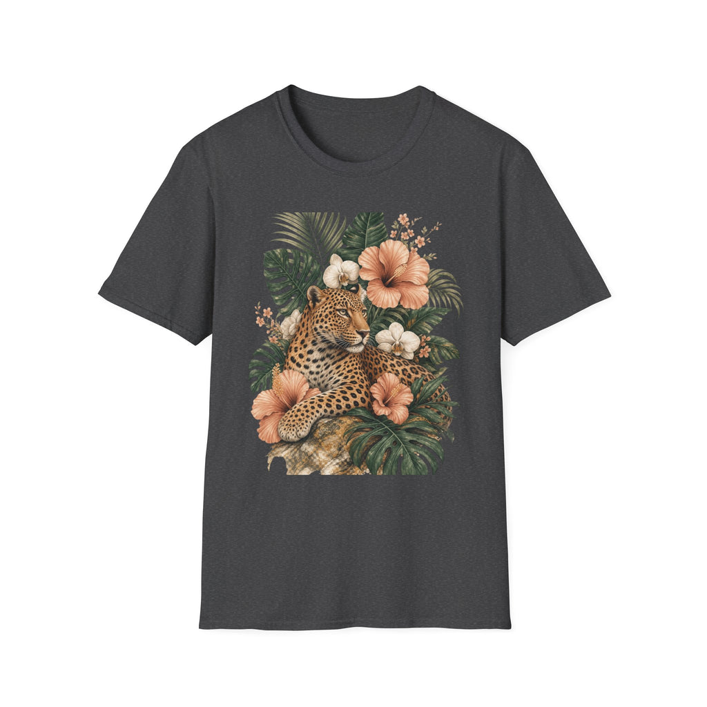 Leopard & Tropical Hibiscus T-Shirt
