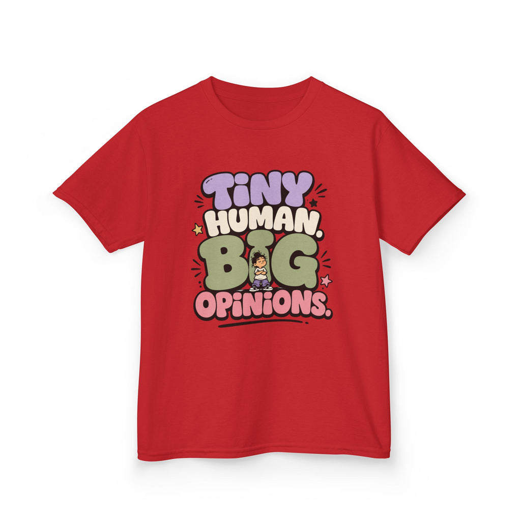 Kids T-Shirt — “Tiny Human, Big Opinions” Cute Toddler Graphic Tee