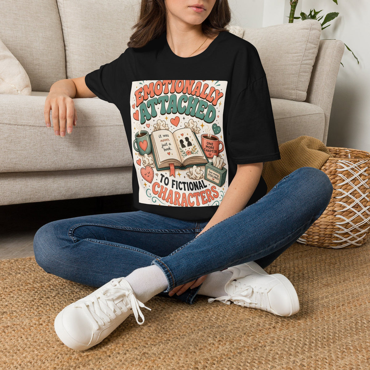 Whimsical T Shirt Design Celebrating Emotional Attachment To Fictional Characters
