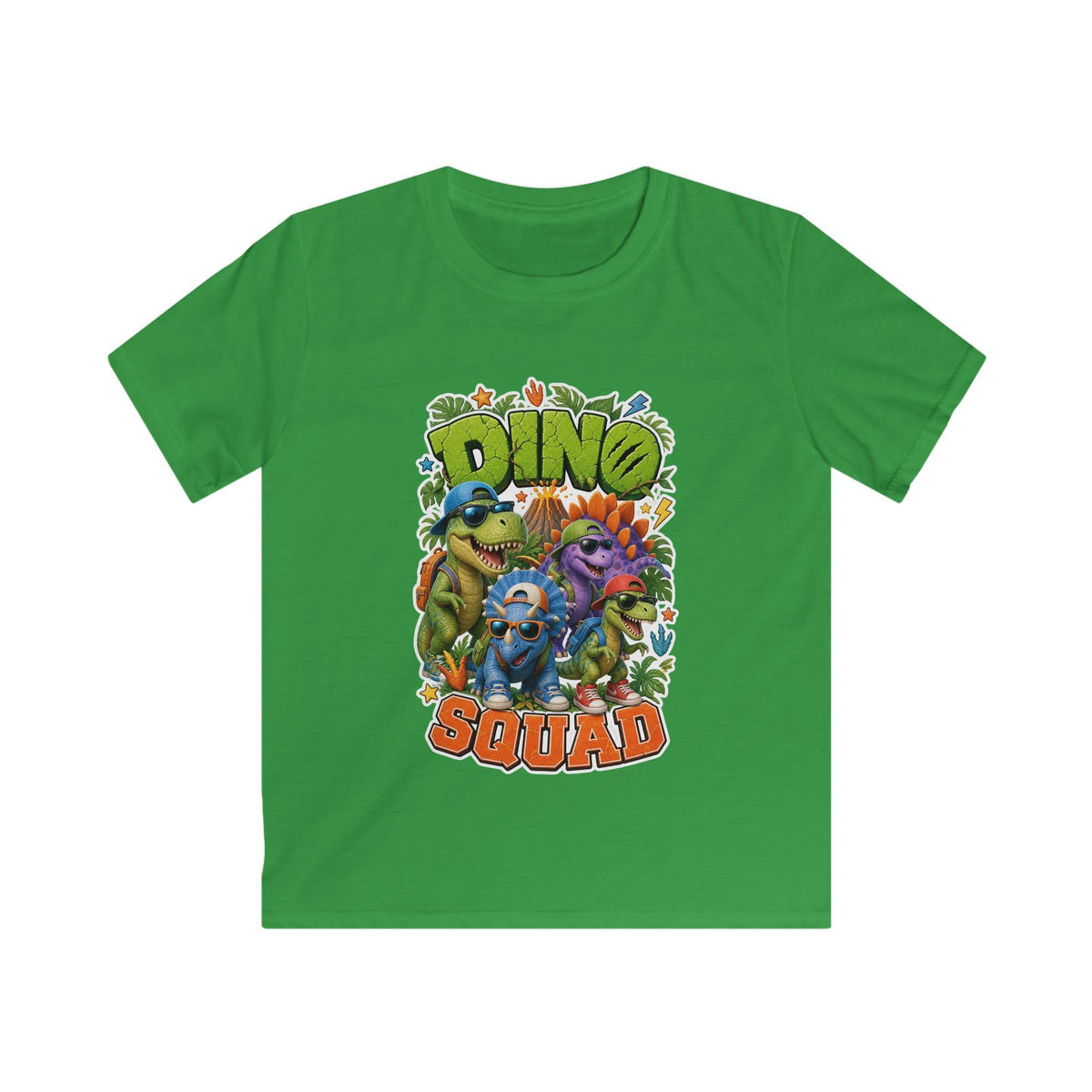 Kids Tee - 'Dino Squad' Colorful Dinosaur Graphic