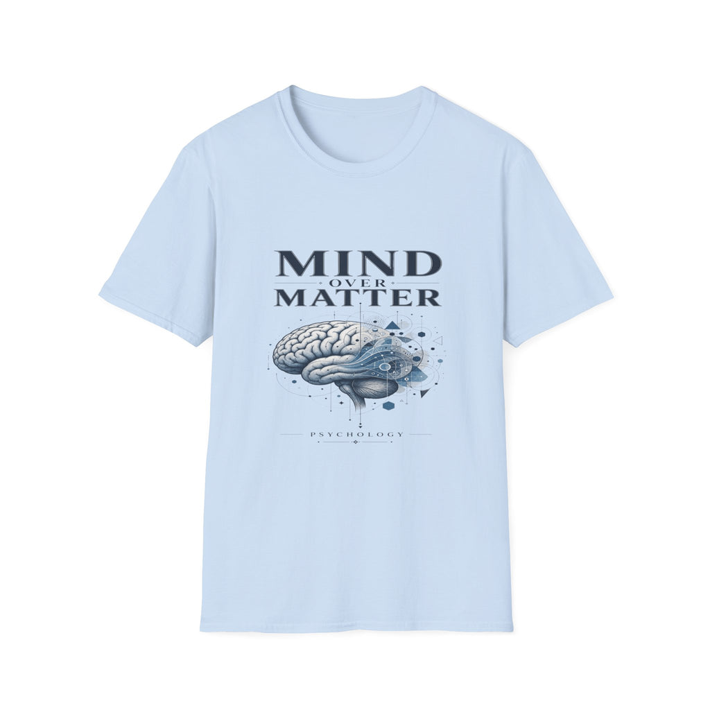 Intricate Brain Illustration With Geometric Patterns And Bold Typography- Graphic Tees