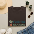 Playful Typography Featuring Function Independence Life With Icons- Graphic Tees