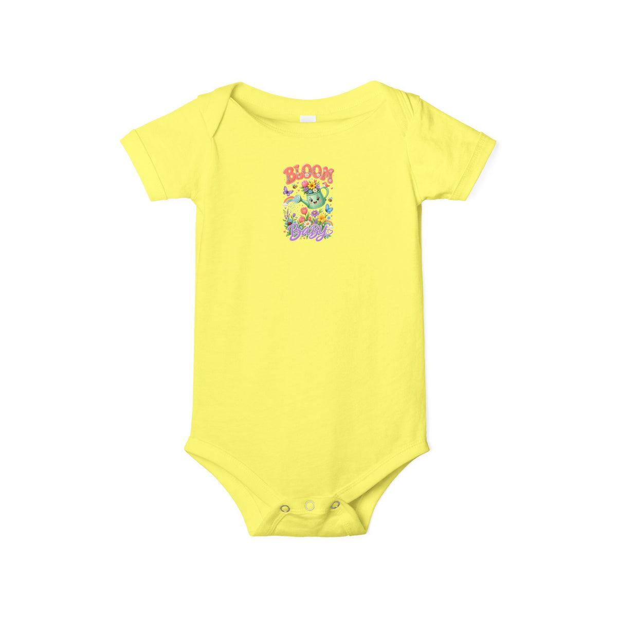 Baby Onesie - "Bloom Where You Grow" Floral Infant Bodysuit
