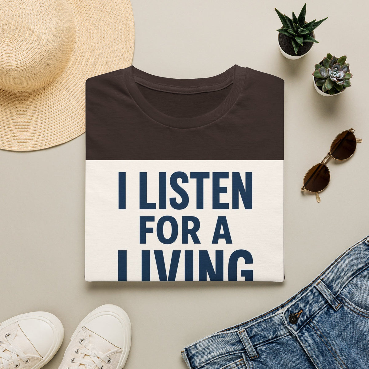 Bold Text And Minimalist Ear Illustration In Modern Design