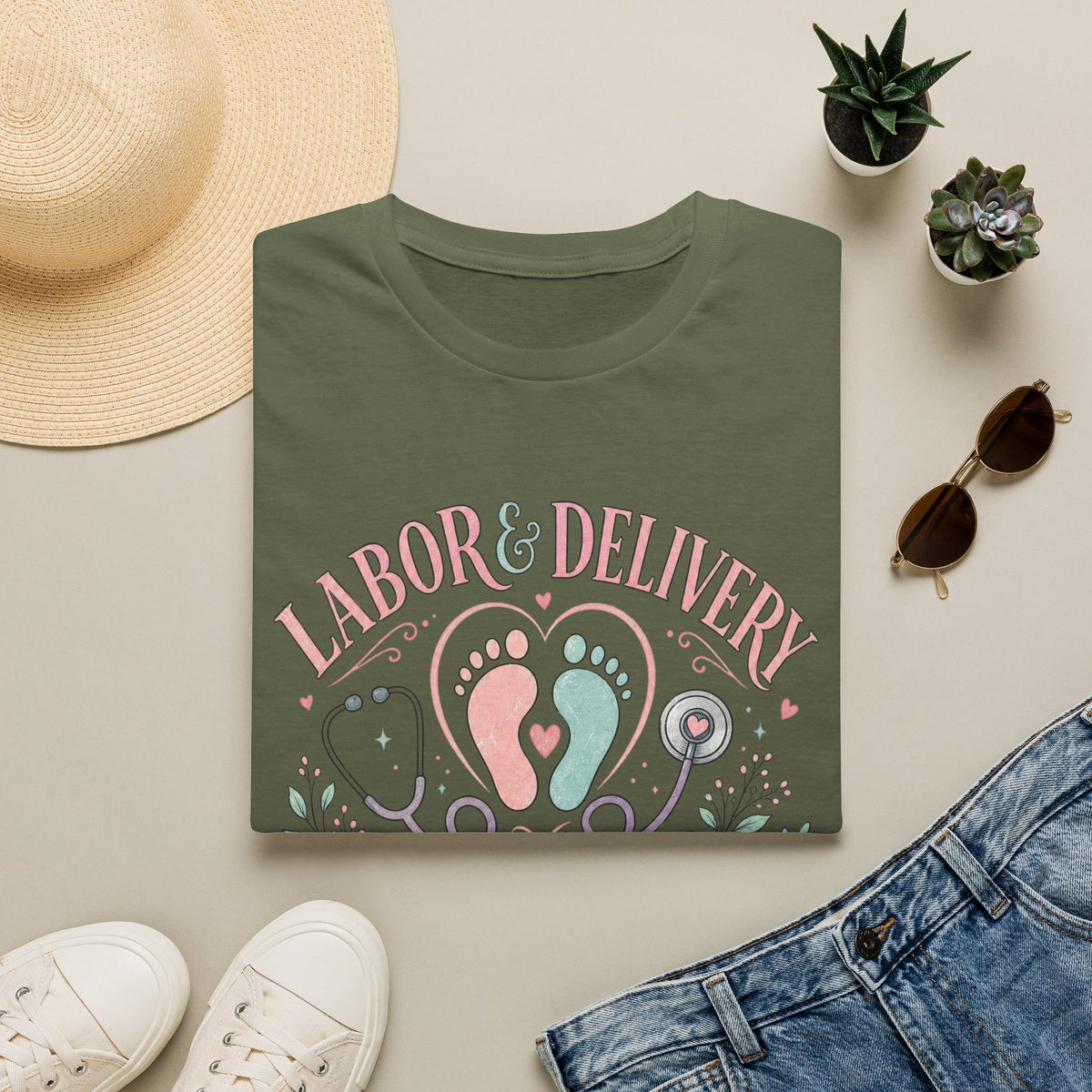 Labor And Delivery T Shirt Design Celebrating New Life