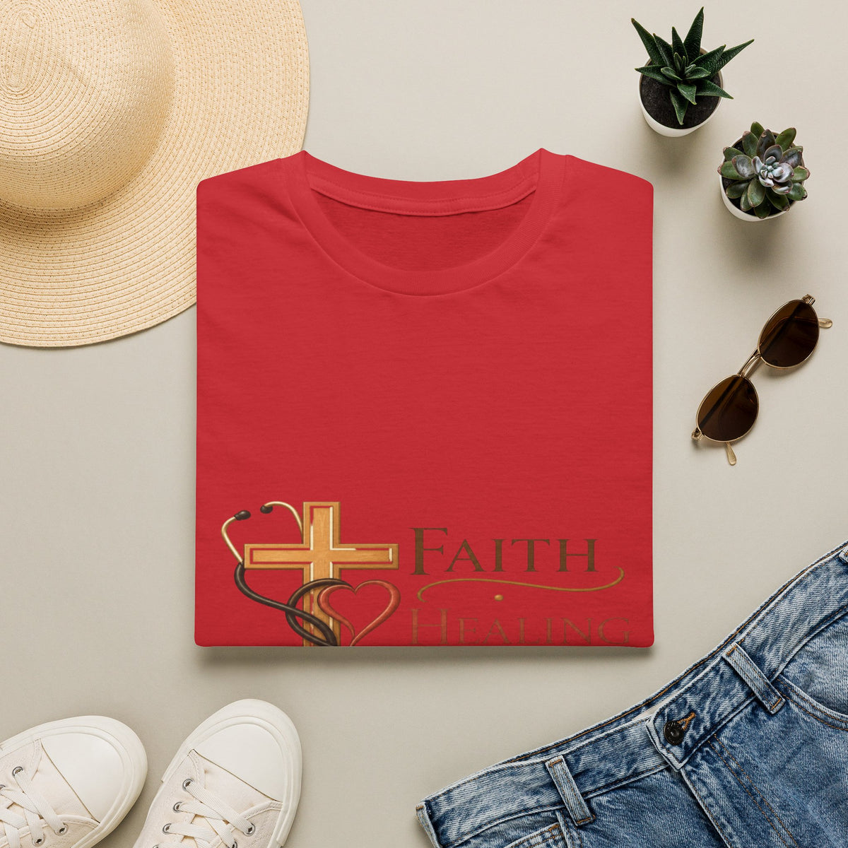 Elegant Typography Featuring Inspirational Healthcare Symbols- Graphic Tees
