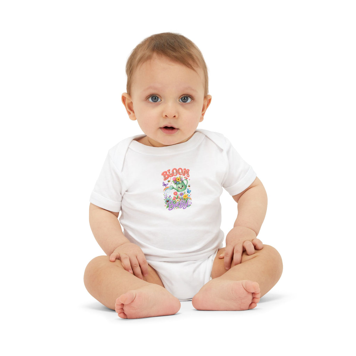Baby Onesie - "Bloom Where You Grow" Floral Infant Bodysuit