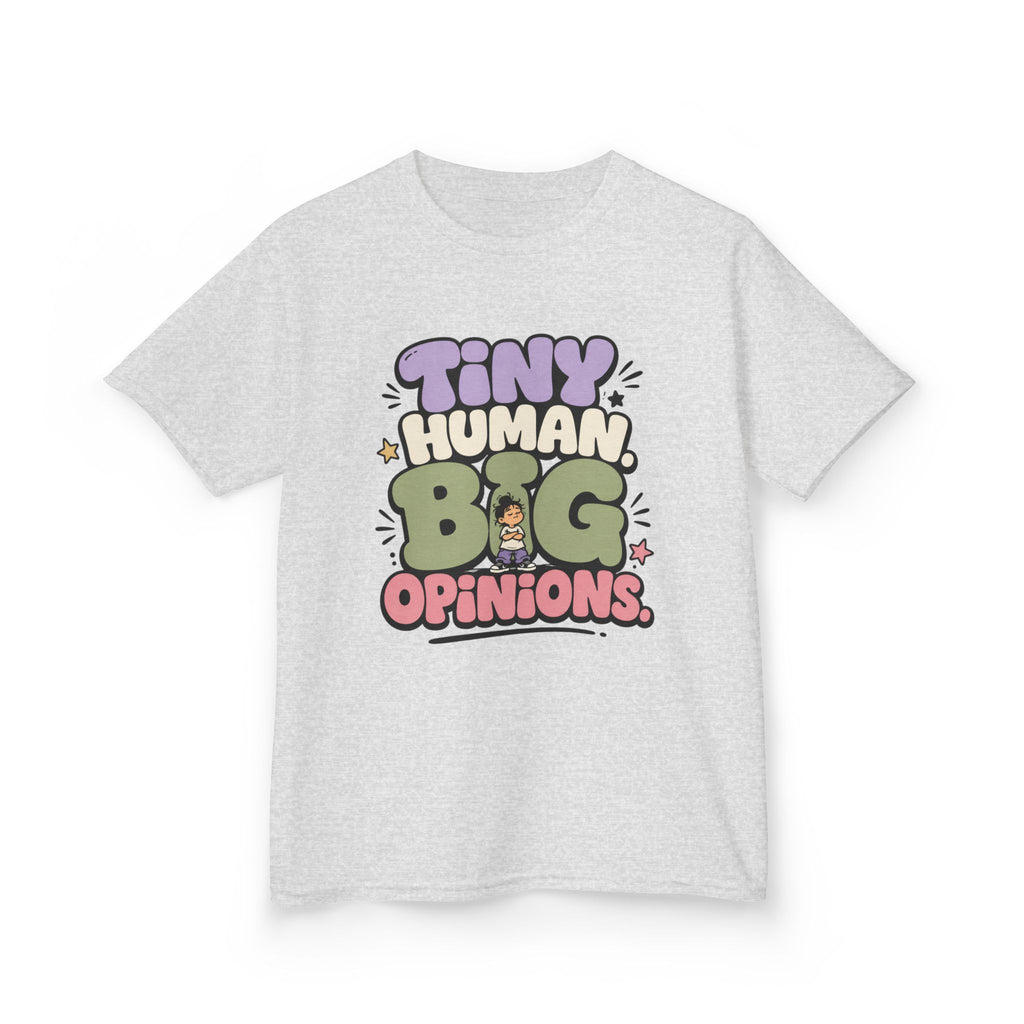 Kids T-Shirt — “Tiny Human, Big Opinions” Cute Toddler Graphic Tee