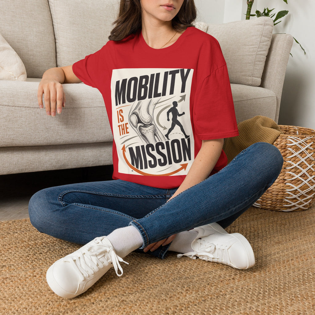 Bold Typography And Anatomical Illustration Representing Mobility Mission