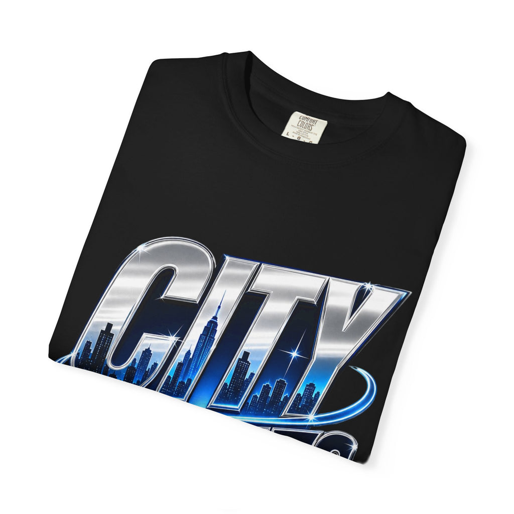 City Lights Skyline Graphic  Softstyle T-Shirt
