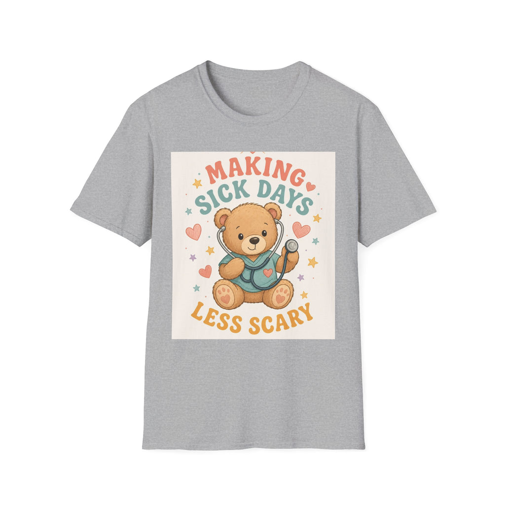 T Shirt Design Featuring Teddy Bear With Stethoscope And Stars