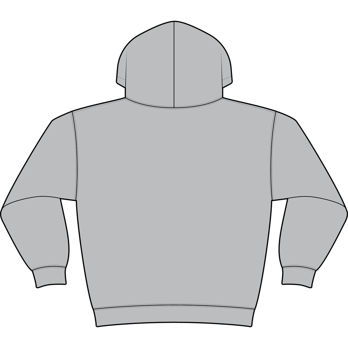 Minimal Monogram 'TL' Black Hoodie — Small Chest Logo Pullover