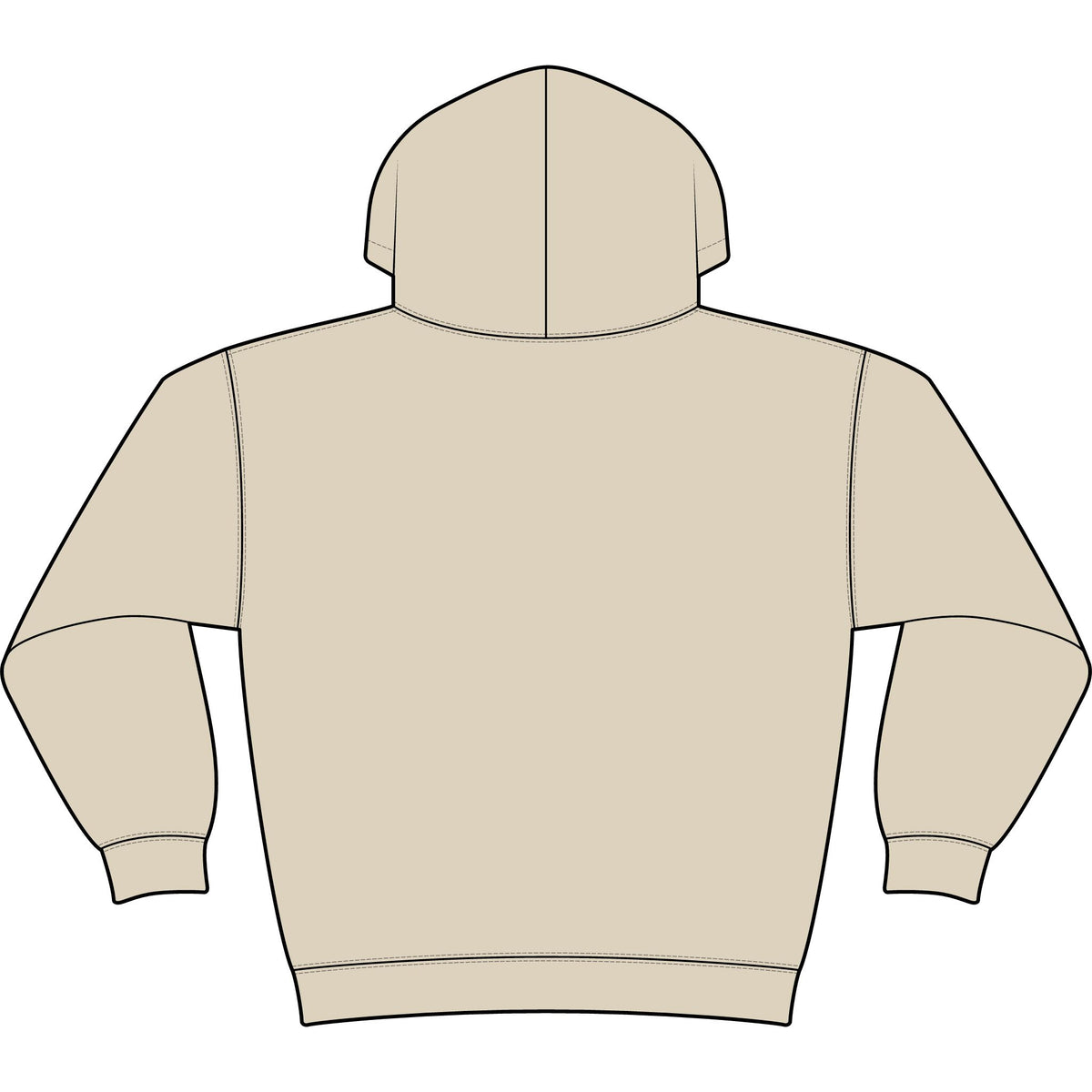 Minimal Monogram 'TL' Black Hoodie — Small Chest Logo Pullover