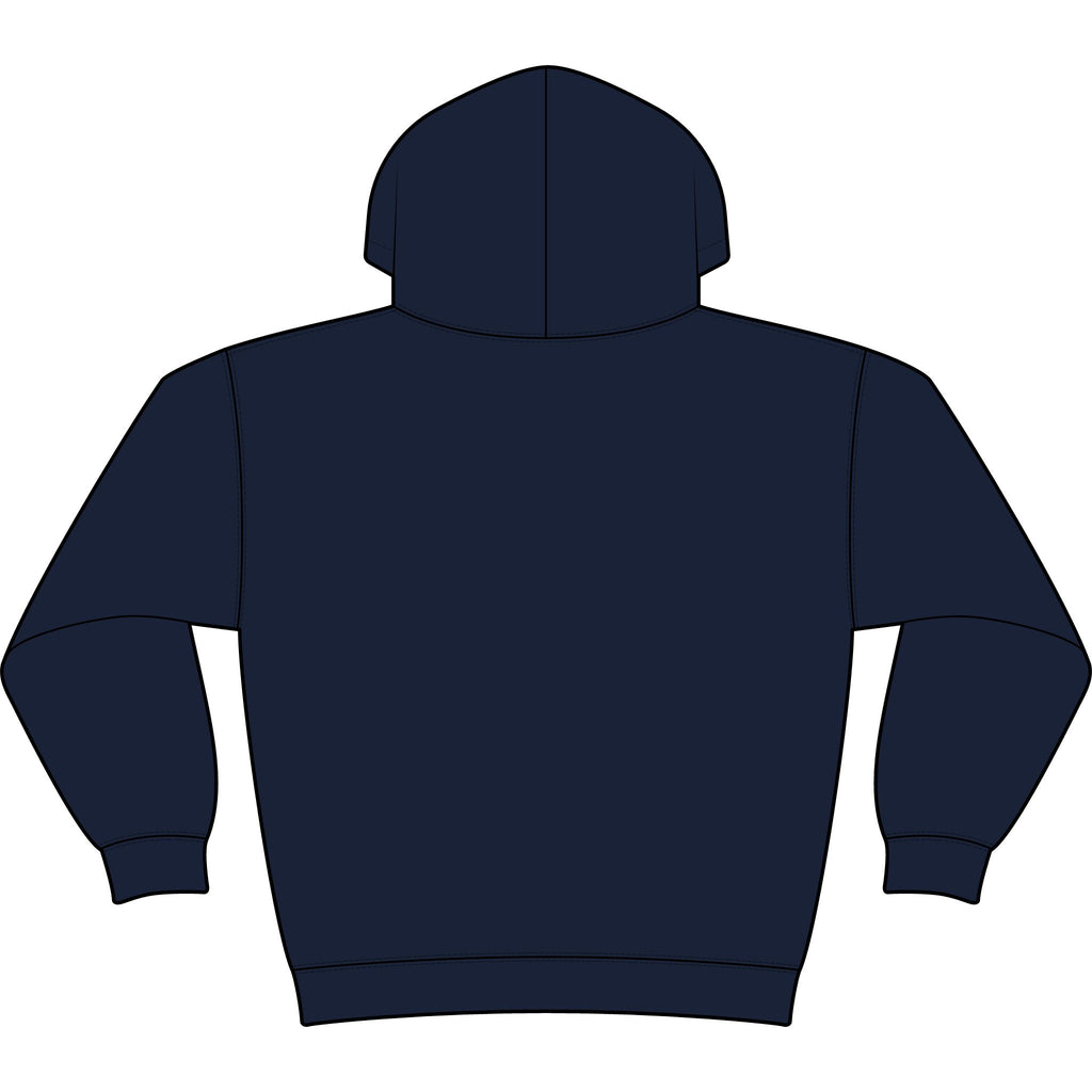 Minimal Monogram 'TL' Black Hoodie — Small Chest Logo Pullover
