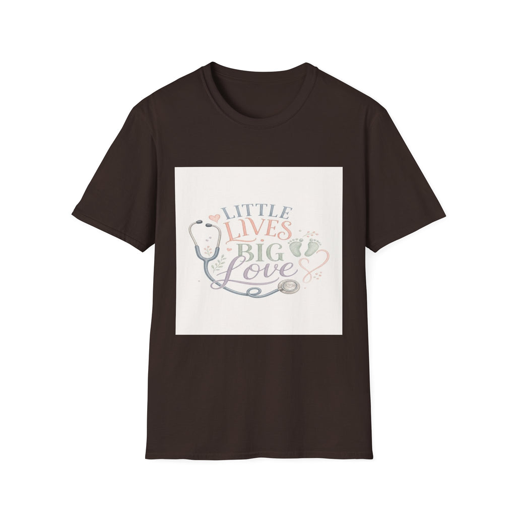 Little Lives Big Love NICU Design With Elegant Typography- Graphic Tees