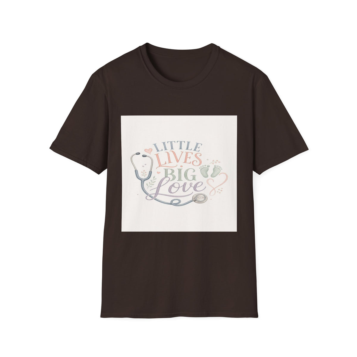 Little Lives Big Love NICU Design With Elegant Typography- Graphic Tees
