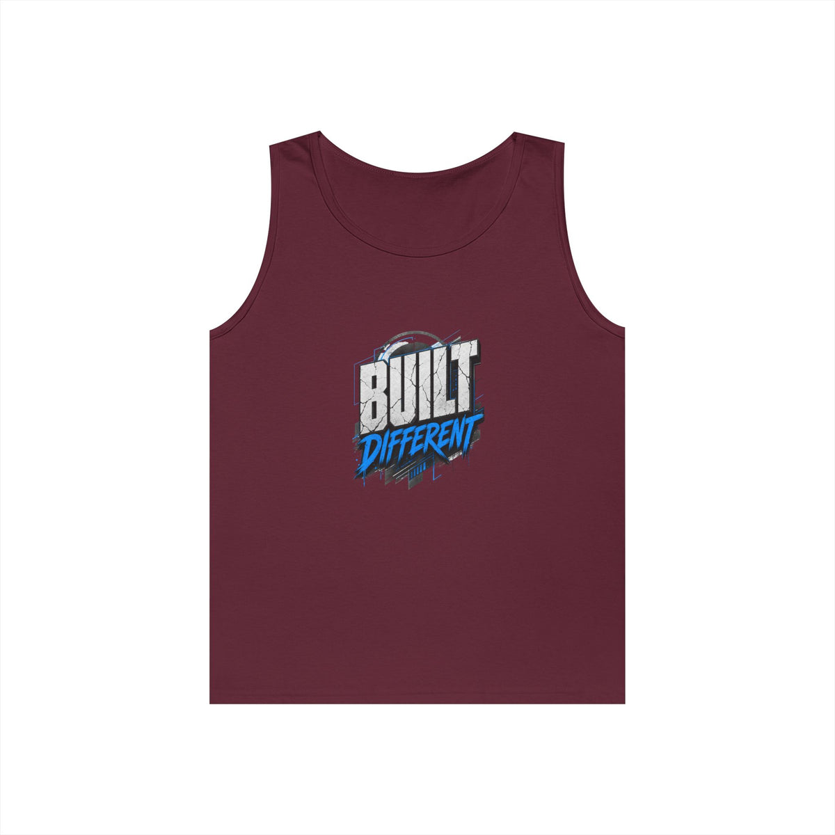 Built Different Tank Top – Graphic Motivational Workout Tee